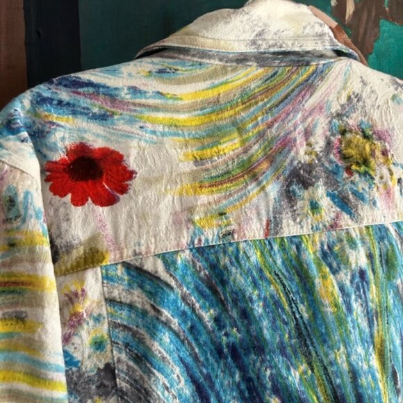 Parsley & Sage Multicolor Abstract Lined Jacket XL - Picture 11 of 16